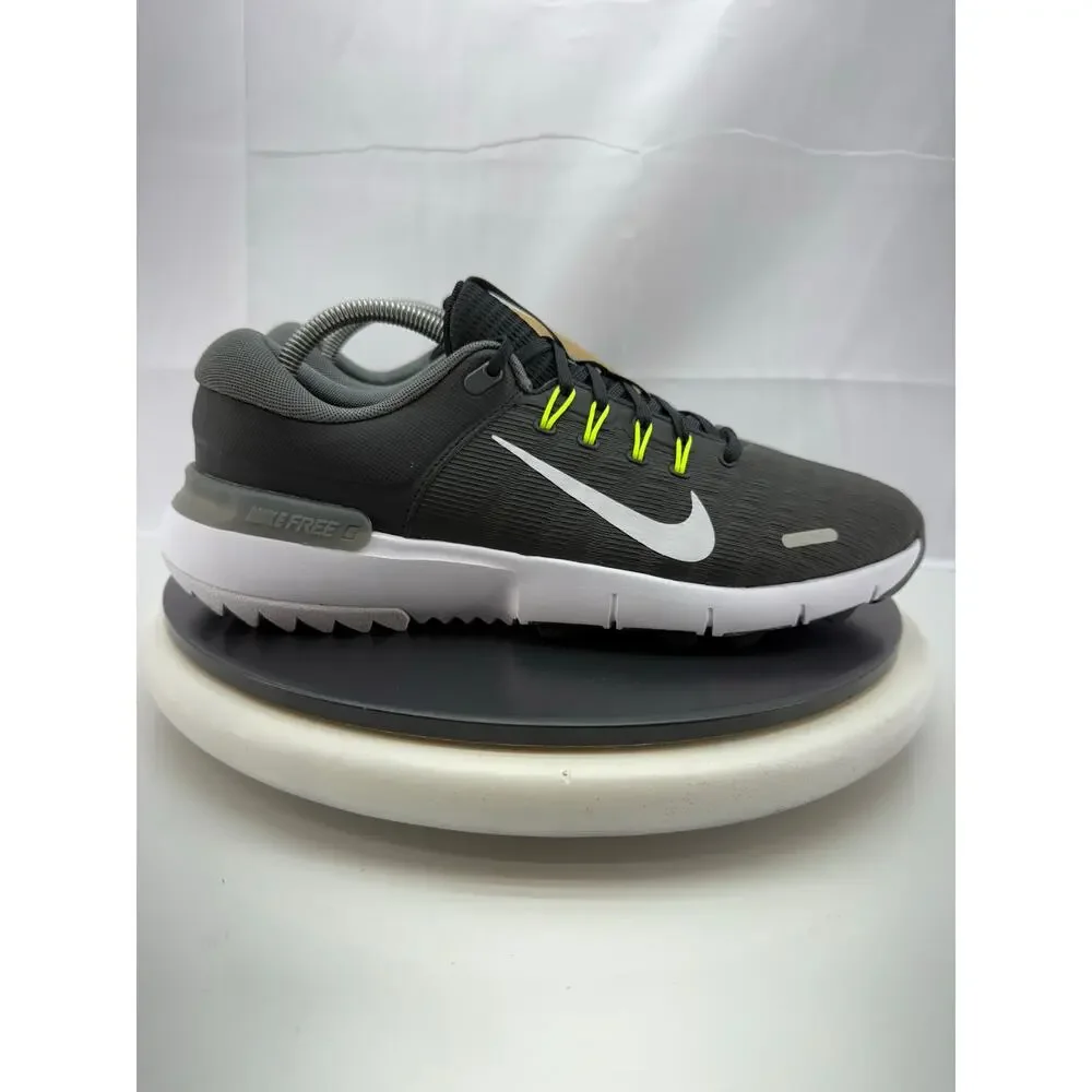 Nike Free Golf NN Mens Size 10 Black Iron‎ Grey Volt White Golf Shoes FN0332-001